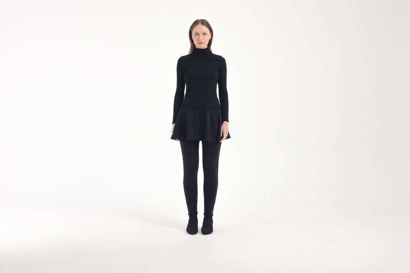 A-Line Skirt Winter Leggings