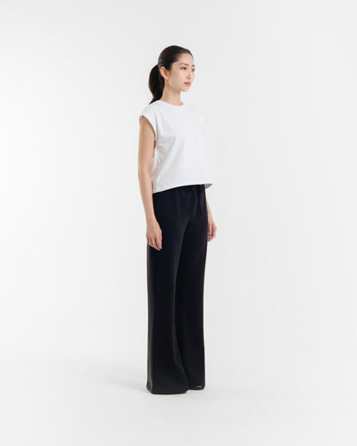 Black Ultrasoft Bamboo Essential Flare Pants