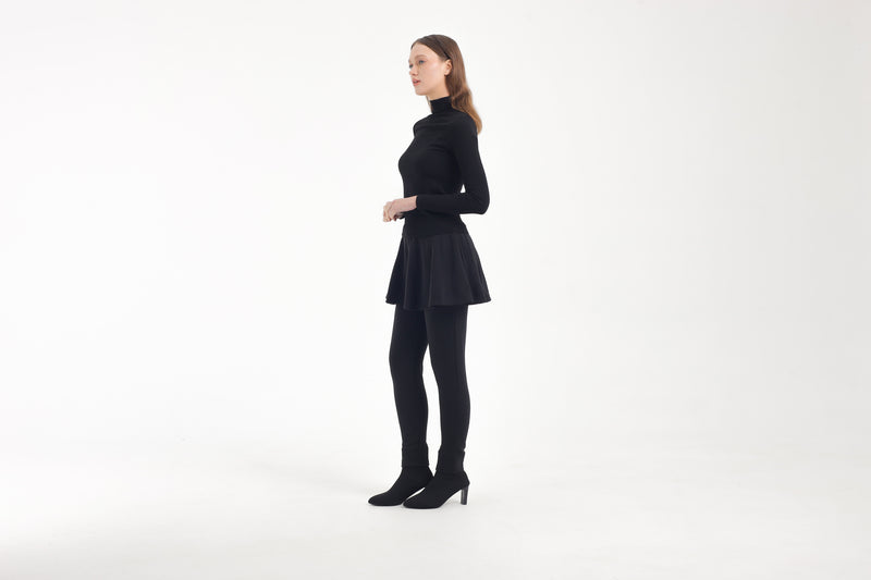 A-Line Skirt Winter Leggings