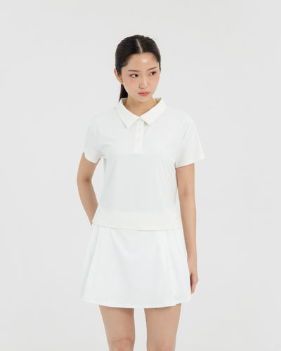 White Lite Polo Top