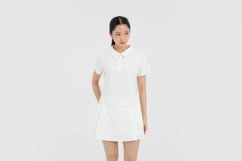 White Lite Polo Top