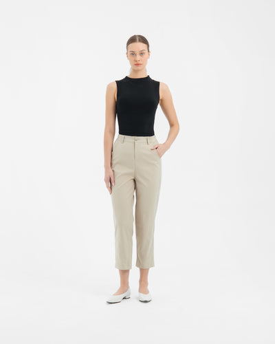 Tan Capri Pants