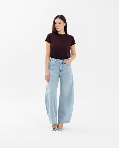 Light Blue Everyday Barrel Jeans