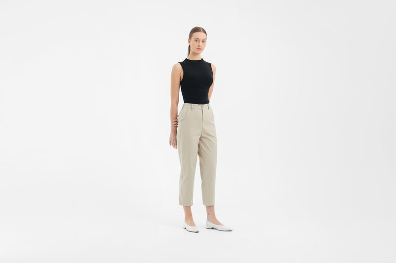 Tan Capri Pants