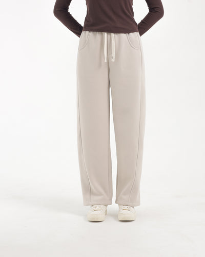 Beige Soft Fleece Winter Pants