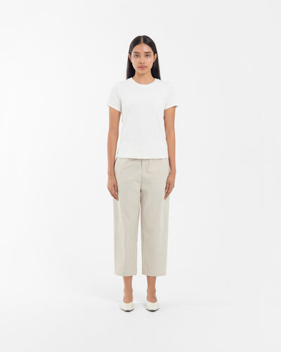 White Bamboo Cotton T-Shirt