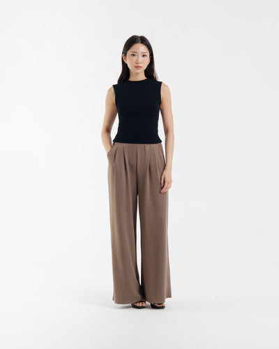 Taupe Ultrasoft Bamboo Palazzo Pants