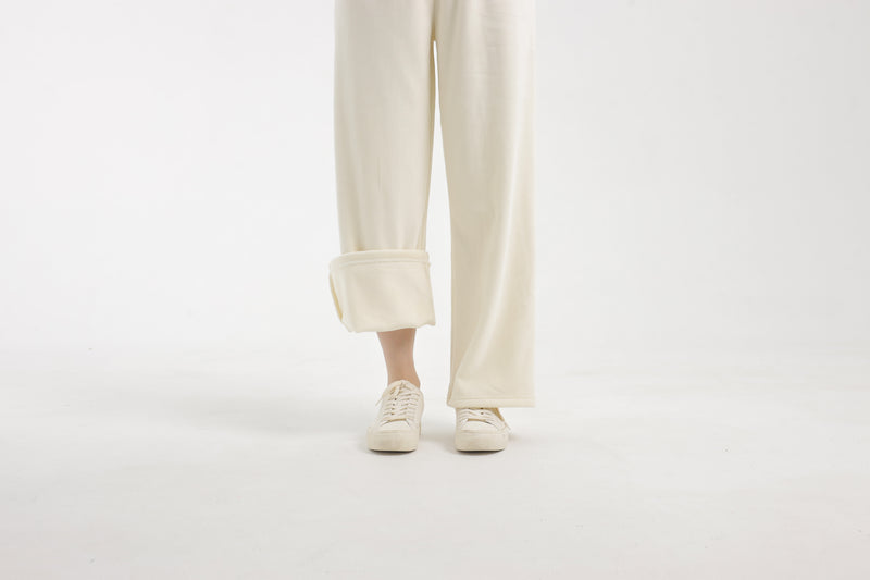 Cream Ultrasoft Winter Loose Pants