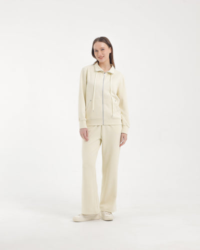 Cream Soft Fleece Winter Set (Full Zip)