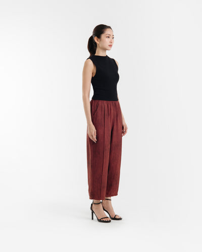 Wine Tex Relaxed Pants
