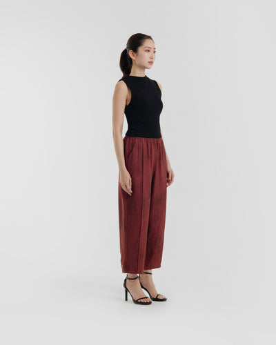 Wine Tex Relaxed Pants