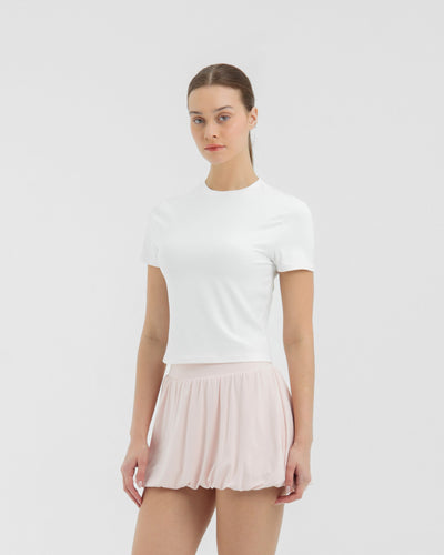 Blush Bubble Hem Skirt