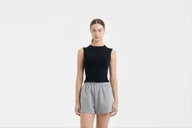 Grey Bamboo Lyocell Leisure Shorts