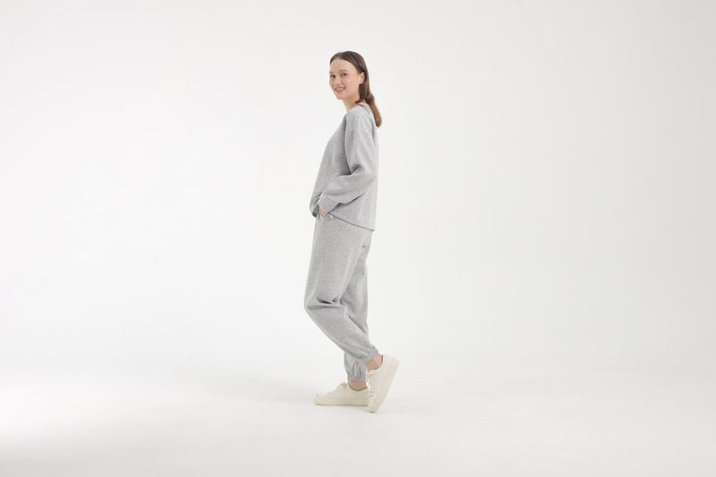 Heather Grey Bamboo Lyocell Jogger Set