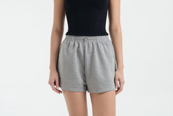 Grey Bamboo Lyocell Leisure Shorts