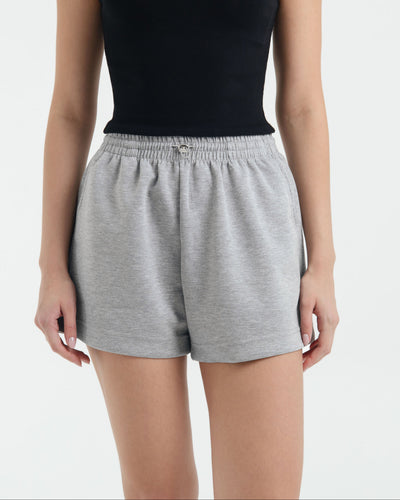 Grey Bamboo Lyocell Leisure Shorts