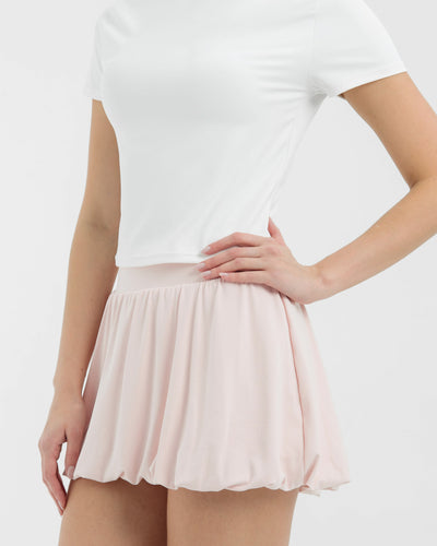 Blush Bubble Hem Skirt