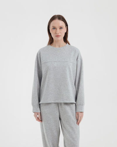 Heather Grey Bamboo Lyocell Jogger Set