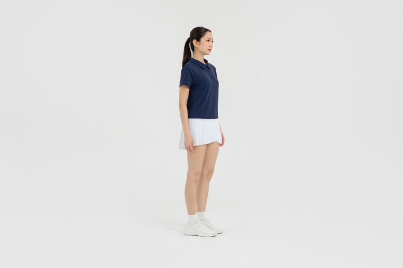 Navy Lite Polo Top
