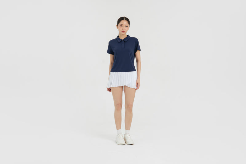 Navy Lite Polo Top