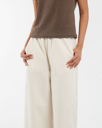 Beige Daily Barrel Jeans