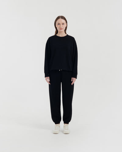 Black Bamboo Lyocell Jogger Set