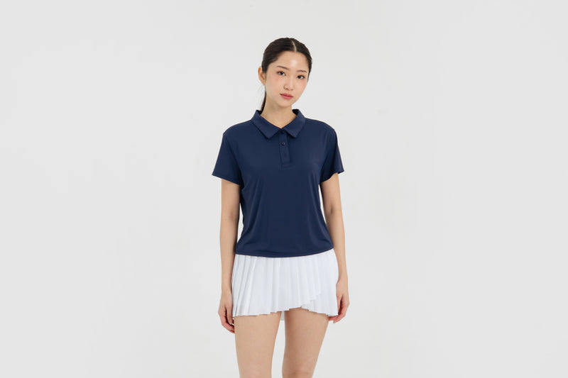 Navy Lite Polo Top