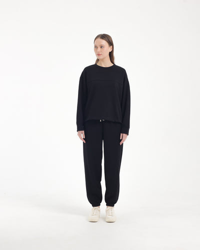 Black Bamboo Lyocell Jogger Set