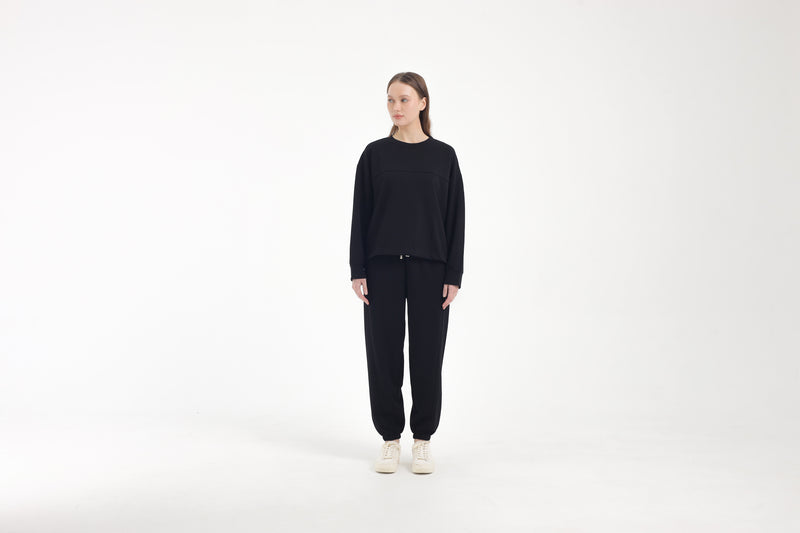 Black Bamboo Lyocell Jogger Set