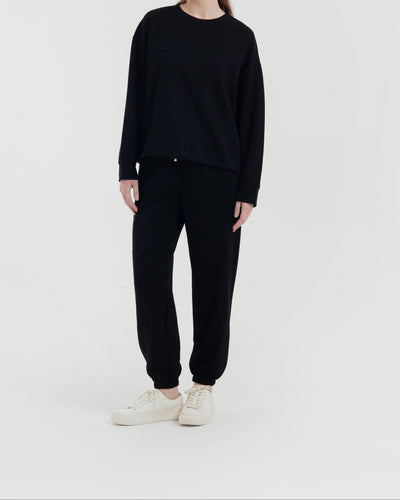 Black Bamboo Lyocell Jogger Set