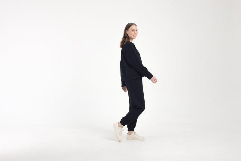 Black Bamboo Lyocell Jogger Set