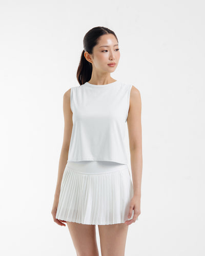 White Easy Breezy Tank Top