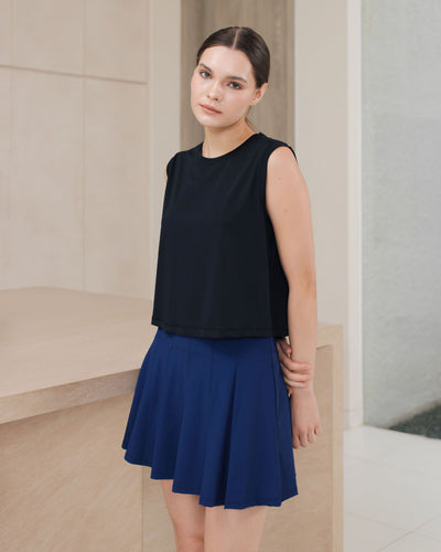 Navy On Court Skirt