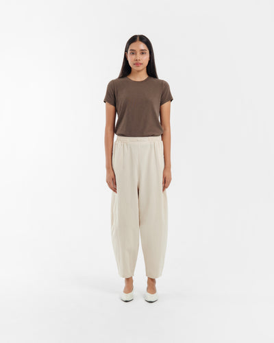 Khaki Biel Linen Pants