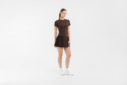 Brown Plie Skirt