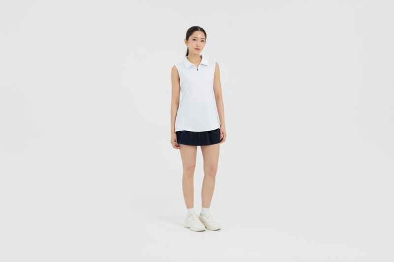 White Serve Polo Top