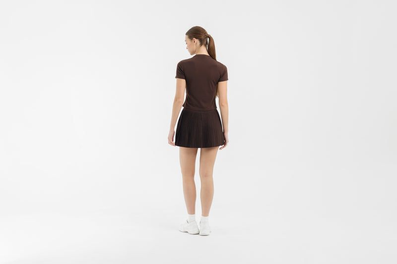 Brown Plie Skirt