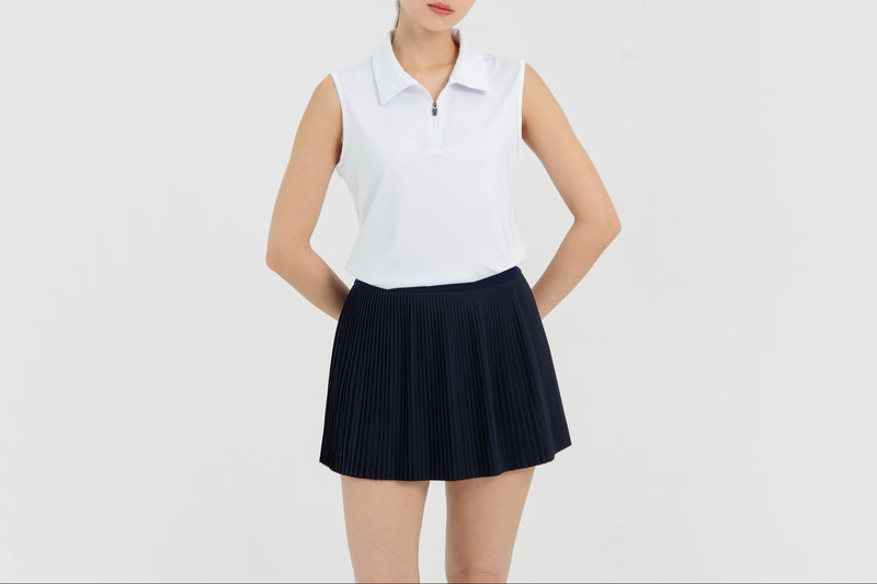 White Serve Polo Top