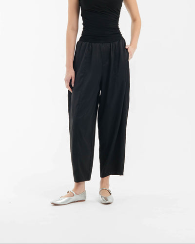 Black Daily Barrel Pants
