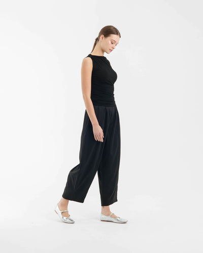 Black Daily Barrel Pants