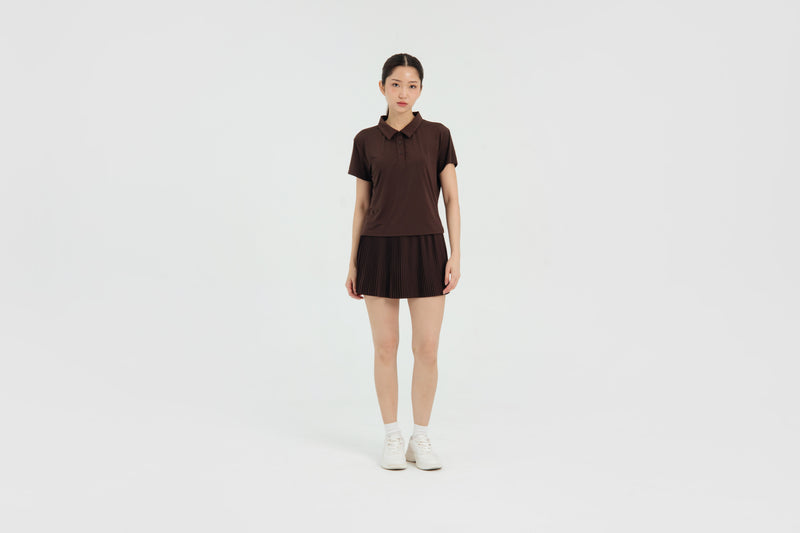 Brown Lite Polo Top