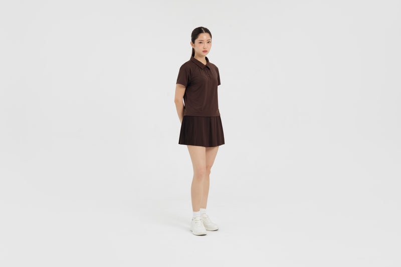 Brown Lite Polo Top