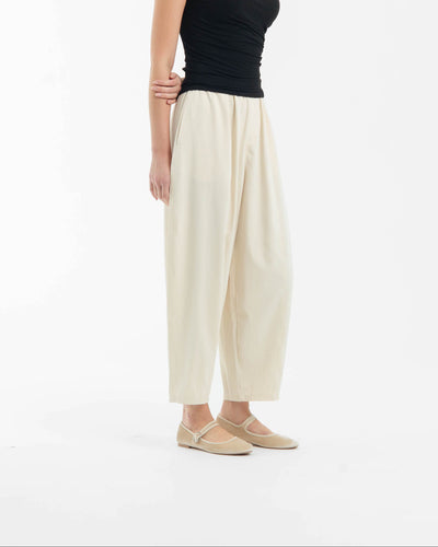 Beige Daily Barrel Pants