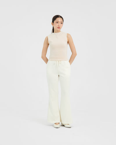 Beige Zoey Flare Pants