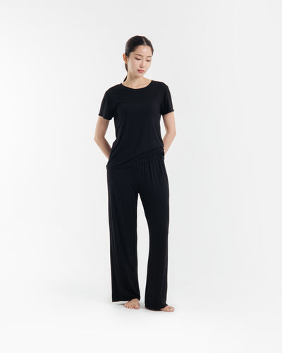 Black Airy Bamboo Relax Set