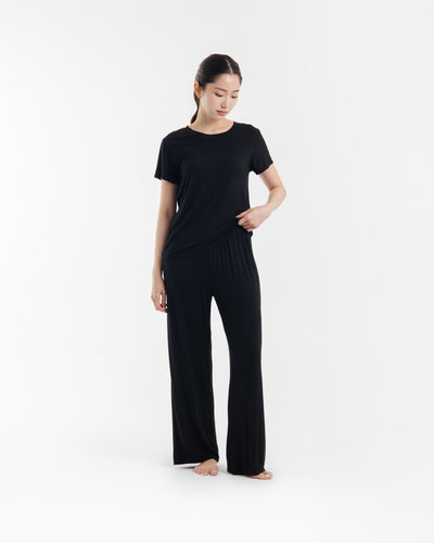 Black Airy Bamboo Relax Set