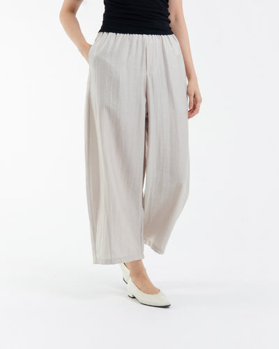 Beige Boa Pants