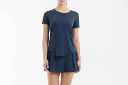Navy Breeze Bamboo Long Top