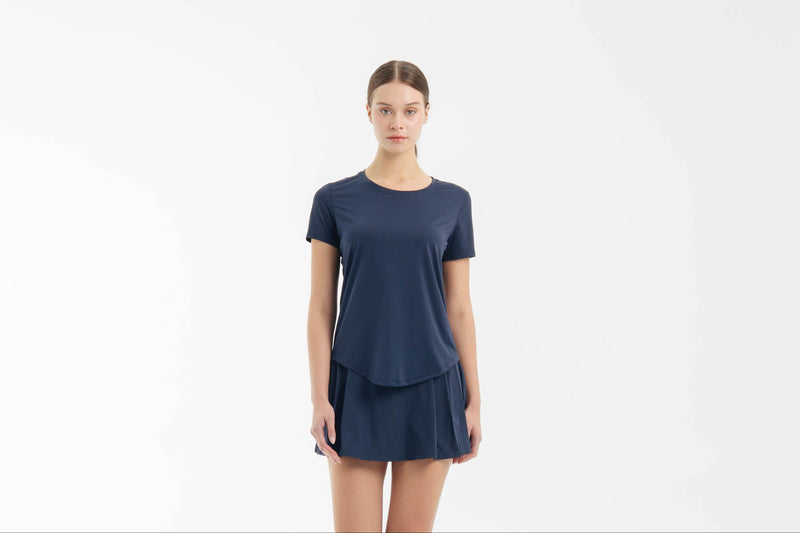 Navy Breeze Bamboo Long Top