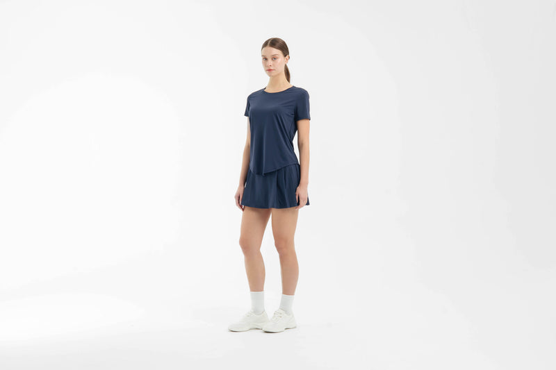 Navy Breeze Bamboo Long Top